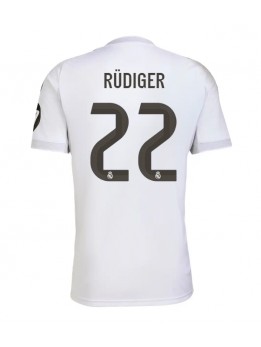 Muži Futbalové oblečenie Real Madrid Antonio Rudiger #22 2025-26 Krátky Rukáv - Domáci